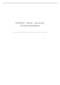 fur2601 notes summaries