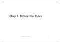 Differential rules notes