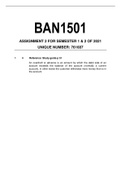 BAN1501 Assignment pack (2021)