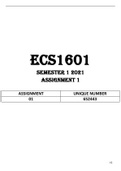 ECS1601 Assignment 01 Semester 1 2021