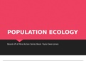 Life Sciences Population Ecology IEB