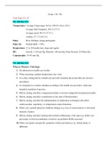 Exam 1 Study Guide- Fundamentals of Nursing- NU 301