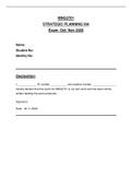 MNG3701 - Oct/Nov 2020 Exam answers (Final mark 80%)