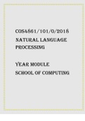 COS4861 10102018 Natural Language Processing Year module