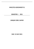 MNG3702 Assignment 1 Semester 1