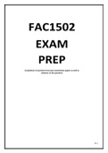 FAC1502 2016-2017 EXAM PAPERS AND SOLUTIONS