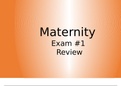 NRSG 3302 Maternity Exam 1 an 2 Review Presentation- Northeastern University