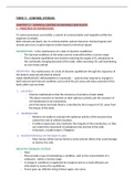 Topic 9 Control systems summary notes (A Level Biology Edexcel B)