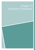 Summary  LLB CPR3701 Chapter 3 Summary Procedure