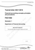 FAC1502 TUTORIAL 202 2019 SEMESTER 1