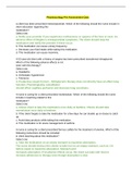 Pharmacology Pre-assessment Quiz Answers | contains all questions you need for quick exam revision | NEW UPDATE | GRADED A
