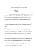 Community Health and Population 228 task 2  C228  Ebola Virus  Community Health and Population- Focused Nursing  Ebola Virus Outbreak  Ebola is a virus known to be caused by various viruses within the CDC s genus  Ebola Virus. (U.S. Department of Health a