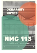 NMC 113 & 123 Lecture Notes 