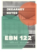 EBN 122 Lecture Notes 