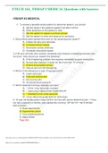FTECH 144_ FISDAP 3 MEDICAL Questions with Answers Provided Complete Exam