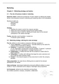 (Strategic) Marketing Management summary - Chernev 8th edition 