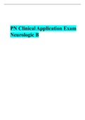 PN Clinical Application Exam Neurologic B