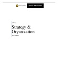 Strategy And Organization (ECB1SO) | Samenvatting | ISBN: 9781784481896 