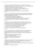 MEDSURG 101 Pharm Exam 3 Questions and Answers