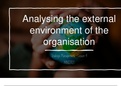 Lesson 4: Analysing the external environment of the organisation