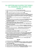ALL-MIDTERM-AND-QUIZZES-TEST-BANK-1 ALL ANSWERS 100% CORRECT AID GRADE ‘A’