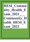 HESI_Community_Health_Exam_2021___Community_Health_HESI_Exam_2021