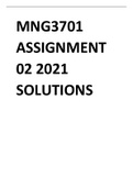 MNG3701 Assignment 02 solutions 2021