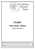 PYC4807 Case study of Becky 2017