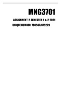 MNG3701 ASSIGNMENT 2 SEMESTER 1&2 FOR 2021 ANSWERS [100% PASS]