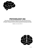 Psychology 253 Notes