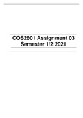 cos2601 assignment 3 semester 1/2, 2021