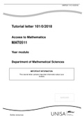 Exam (elaborations) MAT0511 Tutorial letter 101/0/2018