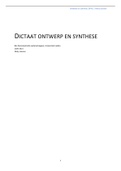 Dictaat Ontwerp&Synthese BFW2
