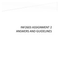 INF2603 ASSIGNMENT 2 ANSWERS AND GUIDELINES