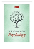 A STUDENTS' A-Z PSYCHOLOGY GUIDE 2ND EDITION :All chapters reviewed