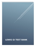 LEWIS GI TEST BANK