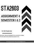 STA2603 ASSIGNMENT 4  2021 SOLUTIONS 