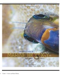 Test Bank for Introduction To Marine Biology 4th Edition Karleskint. Chapter 1-20, Questions & Answers, 299 Pages. All Answers Are Correct