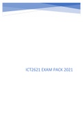 ICT2621 Exam/Study pack 2021