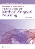 Clinical Handbook for Brunner & Suddarths Textbook of Medical-Surgical Nur.