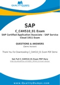 SAP C_C4H510_01 Dumps - Prepare Yourself For C_C4H510_01 Exam