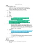 Fundamentals of nursing Exam 2