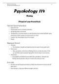 Psychology 114 Module Notes 