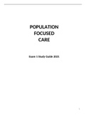Population Focused Care Exam