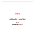 INF2611 ASSIGNMENT 4 SOLUTIONS 2021 SEMESTER 1 AND 2