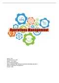 Module Opdracht Operations Management cijfer 8 incl beoordeling NCOI technische bedrijfskunde