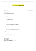 SCIN 138 Week 6 Exam - Questions and Answers