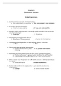 BIO 310-Chapter 6: Chromosome Variation Quiz Questions
