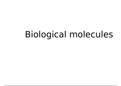 Alevel AQA biology - biological molecules (unit 1) AS