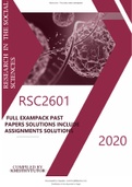 RSC26012023 FULL EXAMPACK LATEST PAST PAPERS AND ASSIGNMENTS SOLUTIONS AND QUESTIONS COMPREHENSIVE PACK FOR EXAM AND ASSIGNMENT PREP